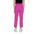 Pantaloni casual in lino multicolore
