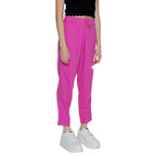 Pantaloni casual in lino multicolore