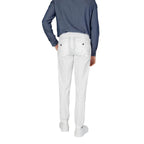 Beige Baumwoll-Skinny-Hose