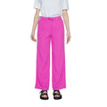 Legere Hose aus rosa Leinen