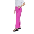 Legere Hose aus rosa Leinen