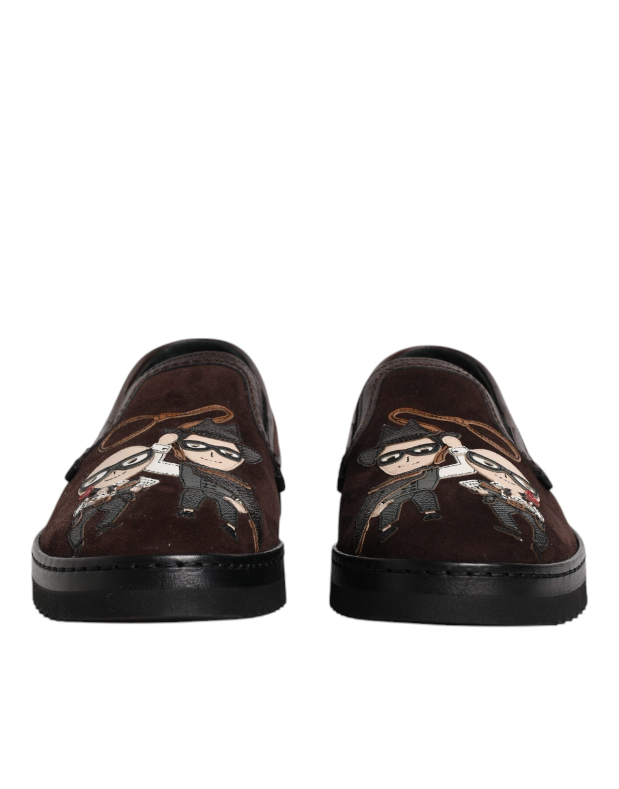 Brown Suede DG Family Slip-On Flats