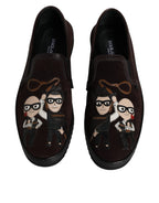 Brown Suede DG Family Slip-On Flats