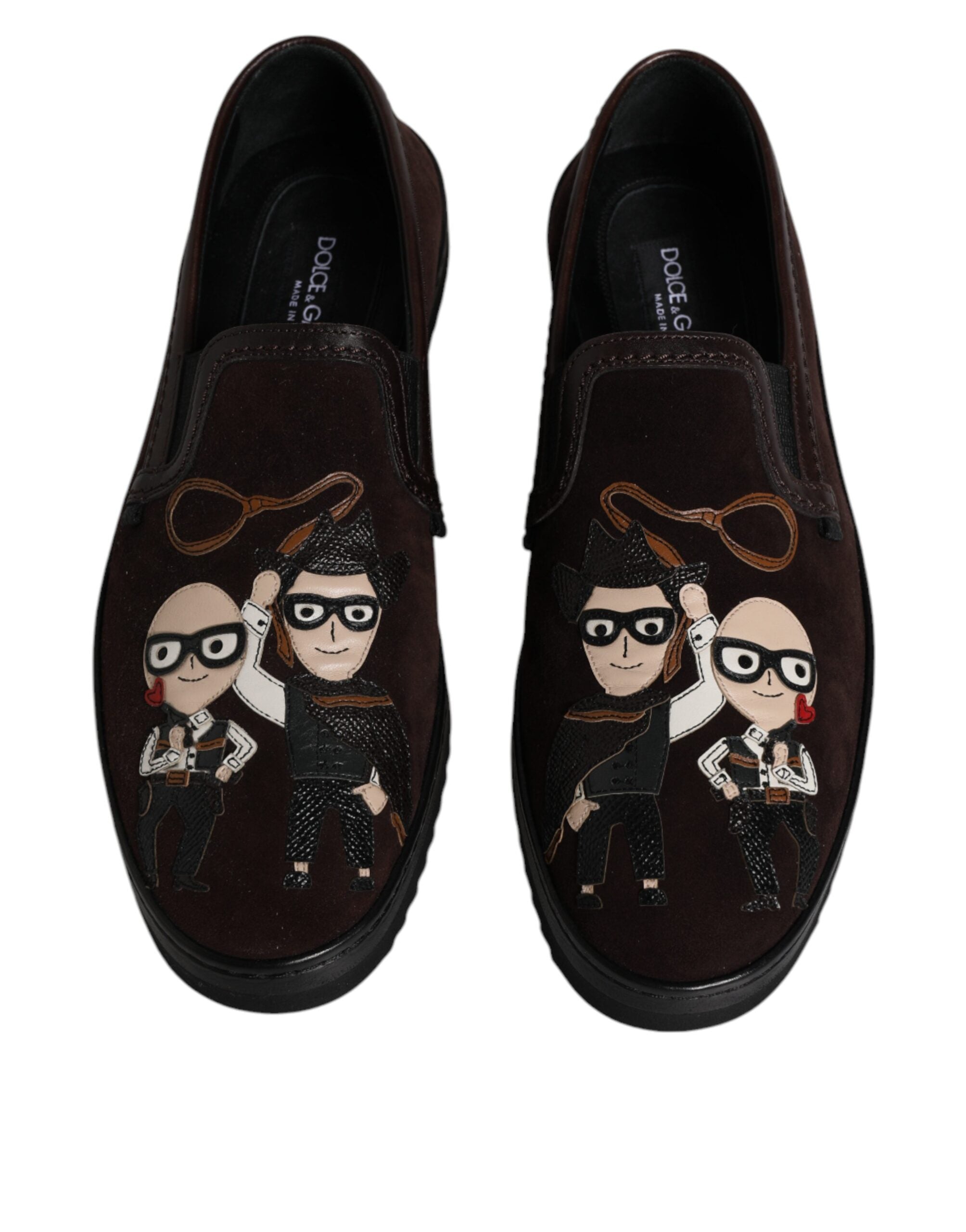 Brown Suede DG Family Slip-On Flats