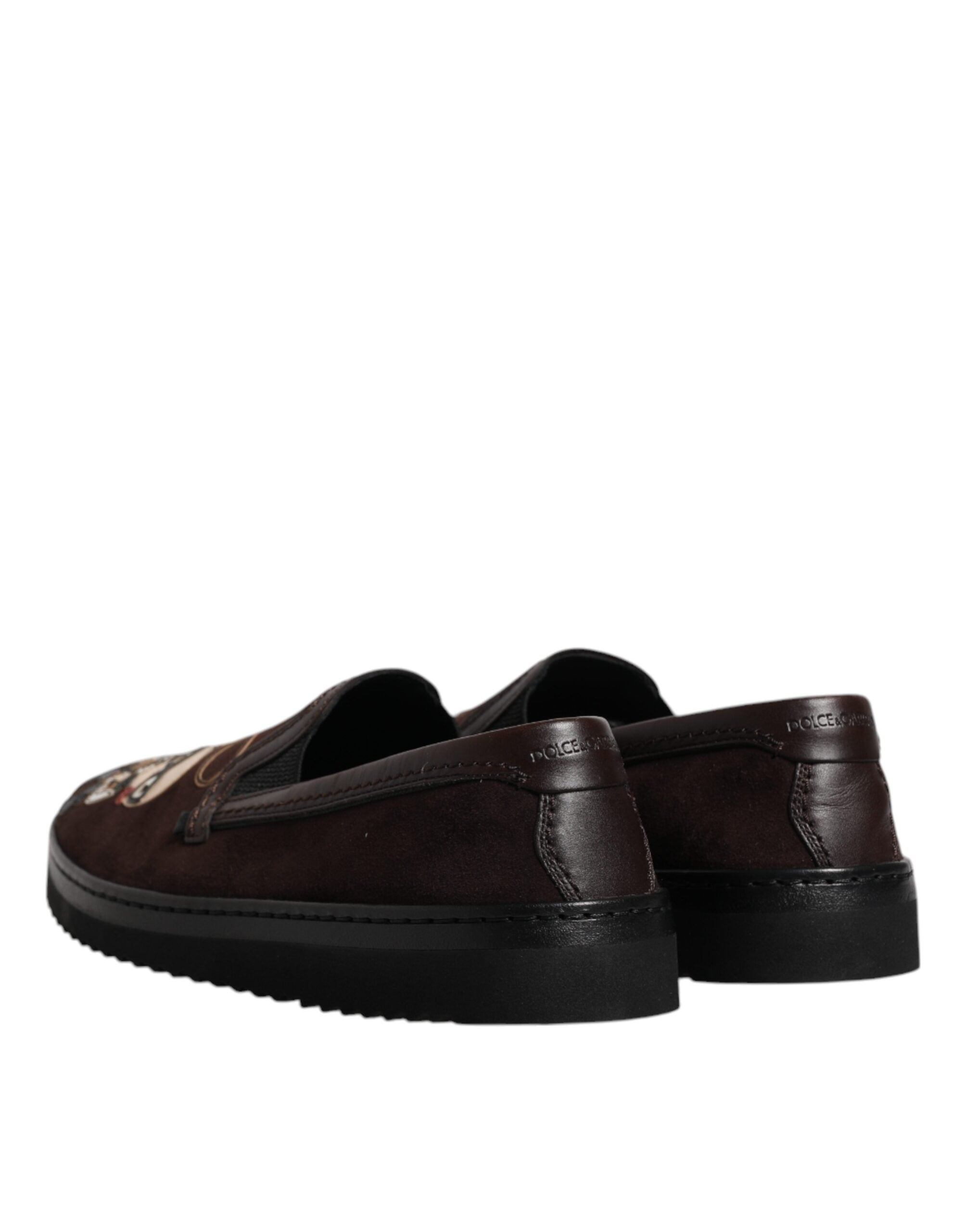 Brown Suede DG Family Slip-On Flats