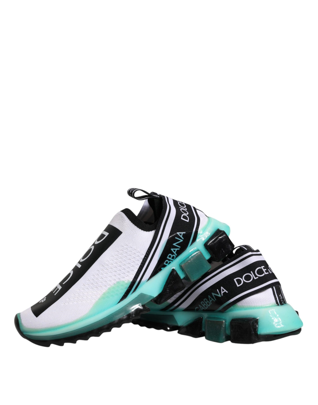 Weiße blaue Sorrento Slip-On-Sneaker