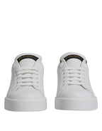 Weiße klassische Low Top Sneaker aus Leder