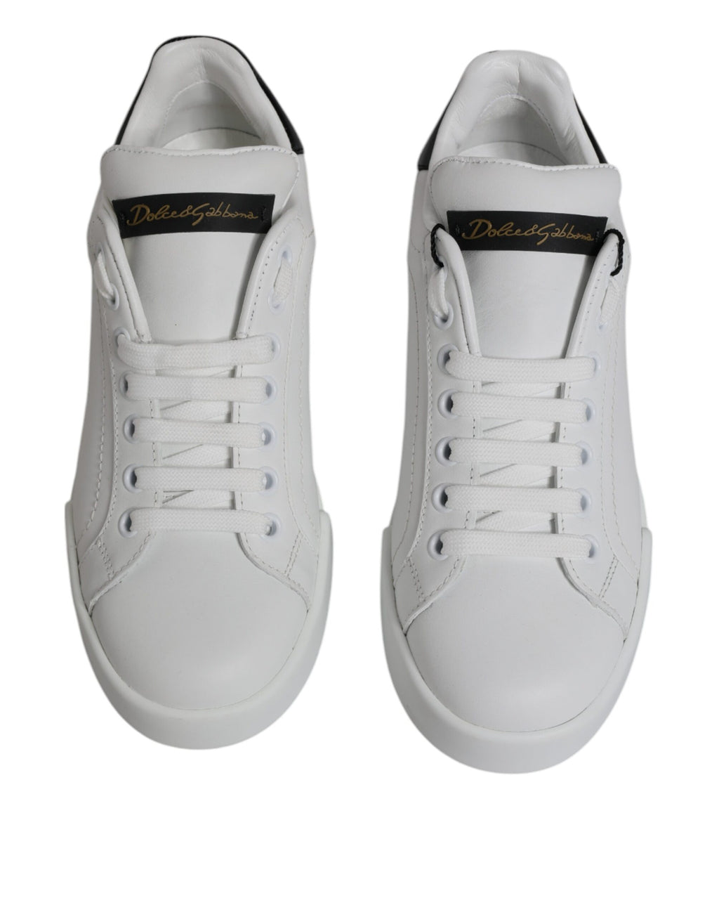 Weiße klassische Low Top Sneaker aus Leder