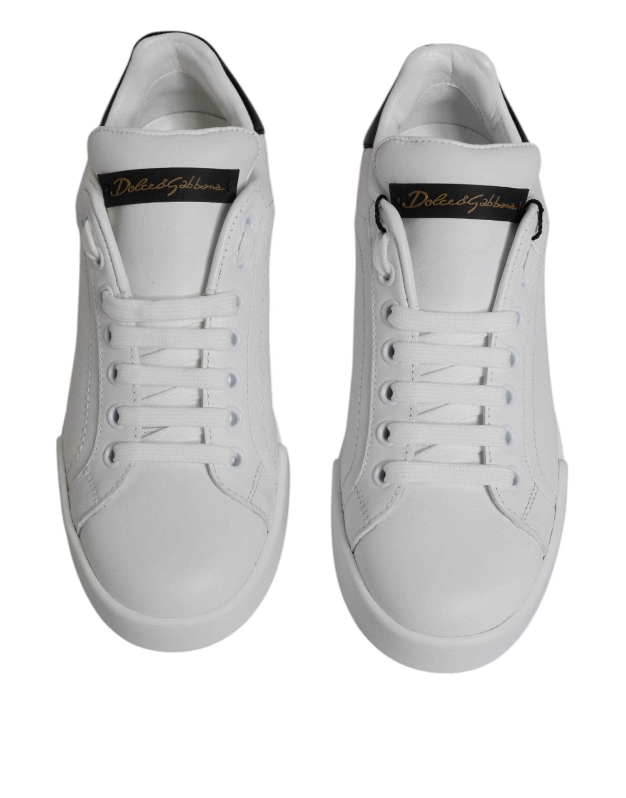 Weiße klassische Low Top Sneaker aus Leder