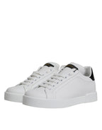 Weiße klassische Low Top Sneaker aus Leder