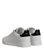 Weiße klassische Low Top Sneaker aus Leder