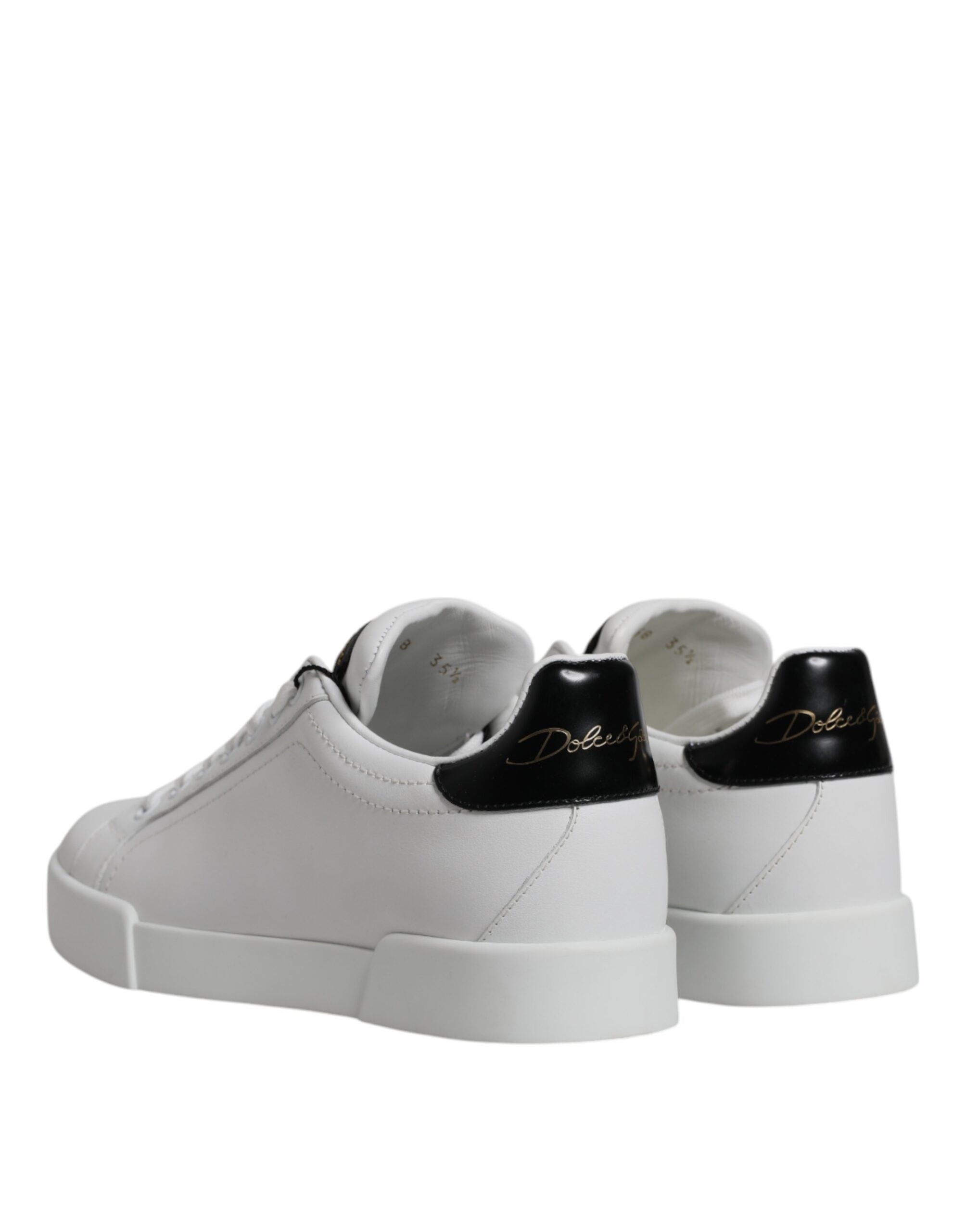 Weiße klassische Low Top Sneaker aus Leder