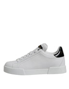 Weiße klassische Low Top Sneaker aus Leder