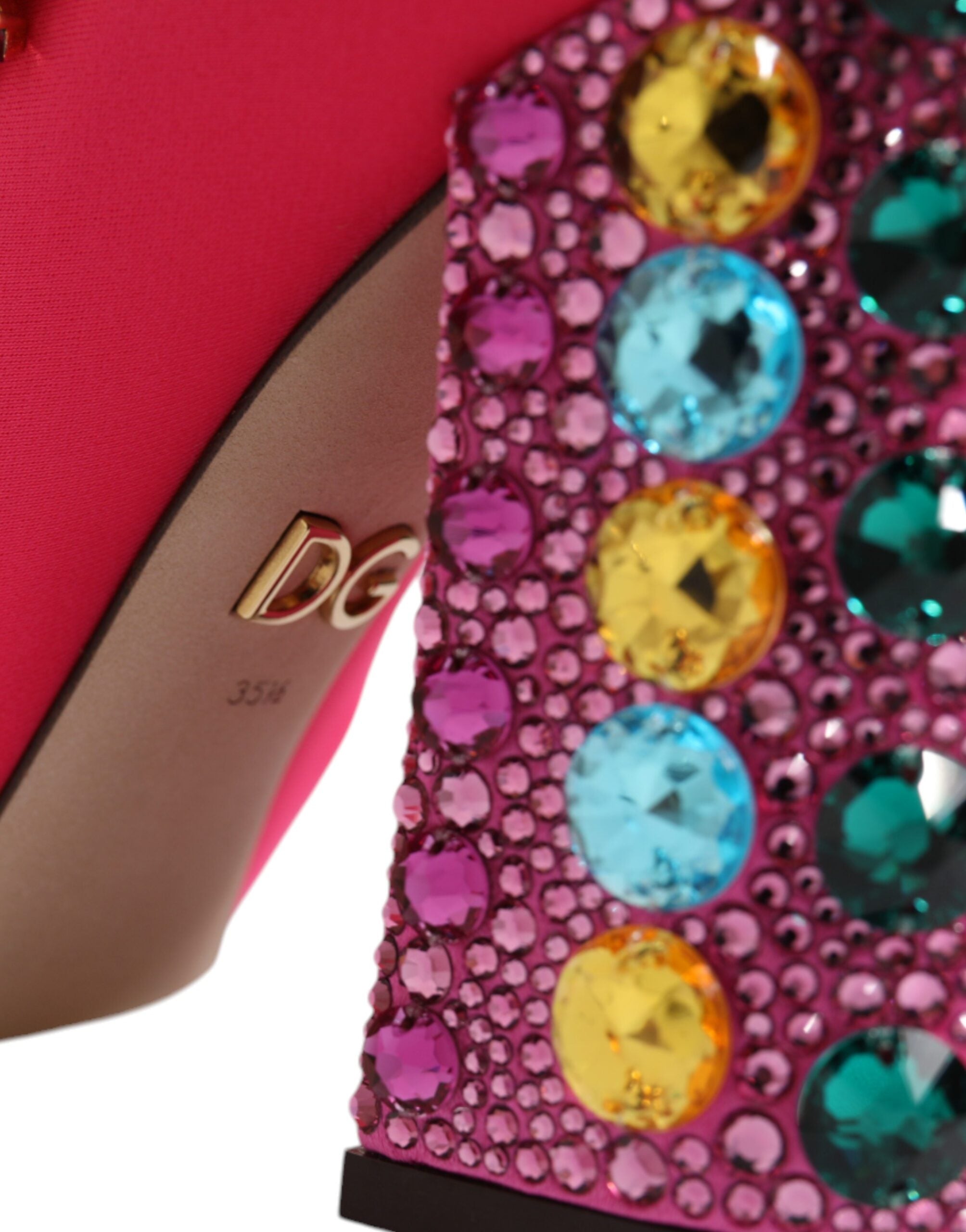 Pinke Nylon Crystal Vally Overkneestiefel