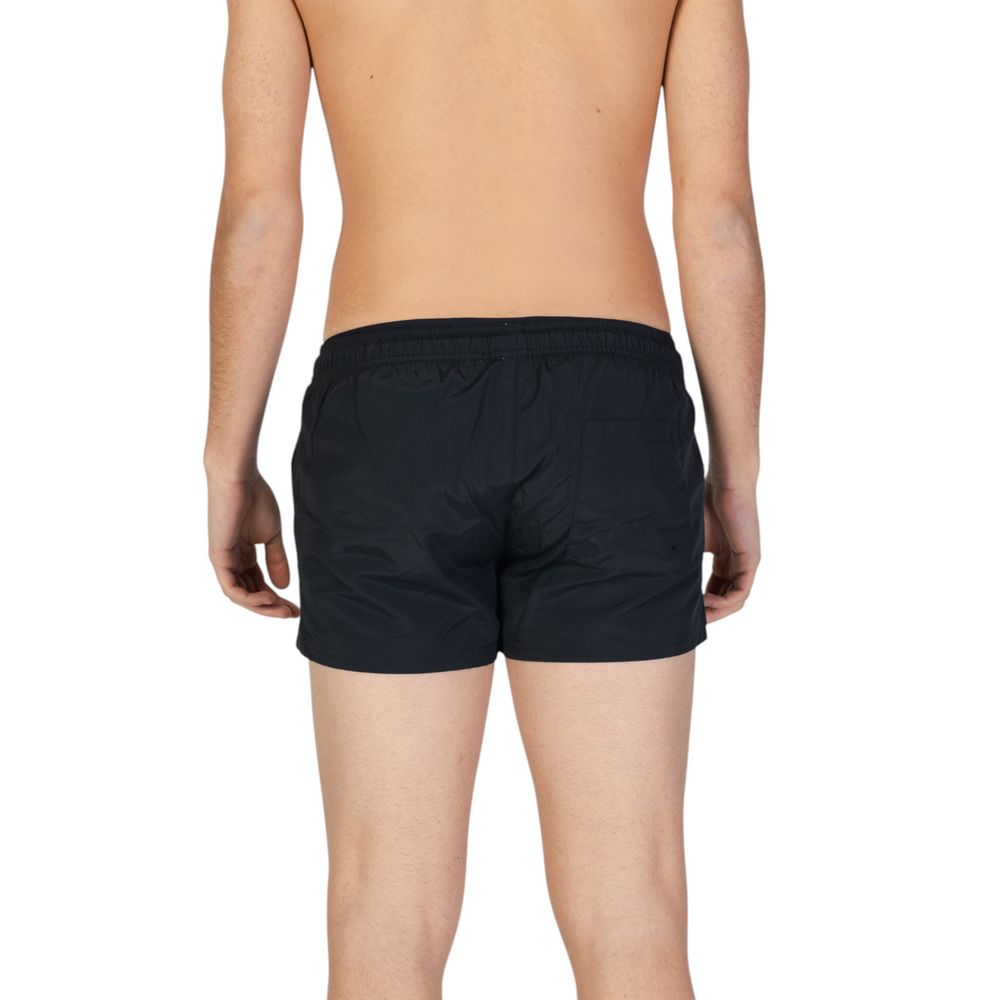 Badeshorts aus schwarzem Polyester