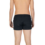 Badeshorts aus schwarzem Polyester