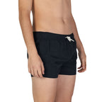 Badeshorts aus schwarzem Polyester