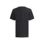 Schwarzes Leinen-T-Shirt