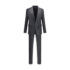 Black Wool Two-Piece Suit