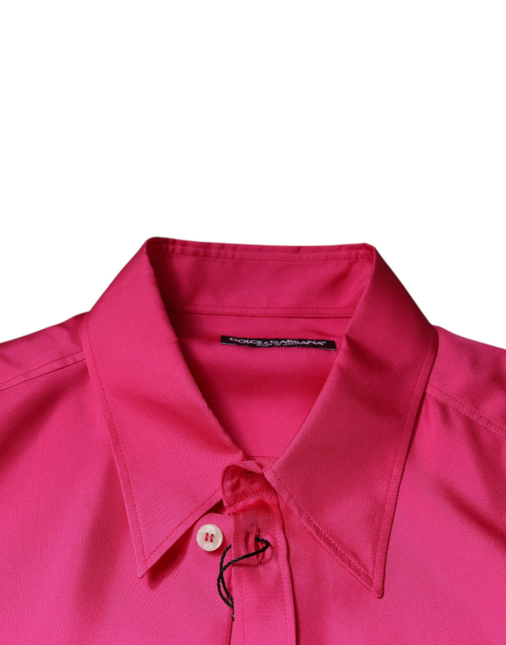 Pink Silk Collared Button-Down Men's Shirt
