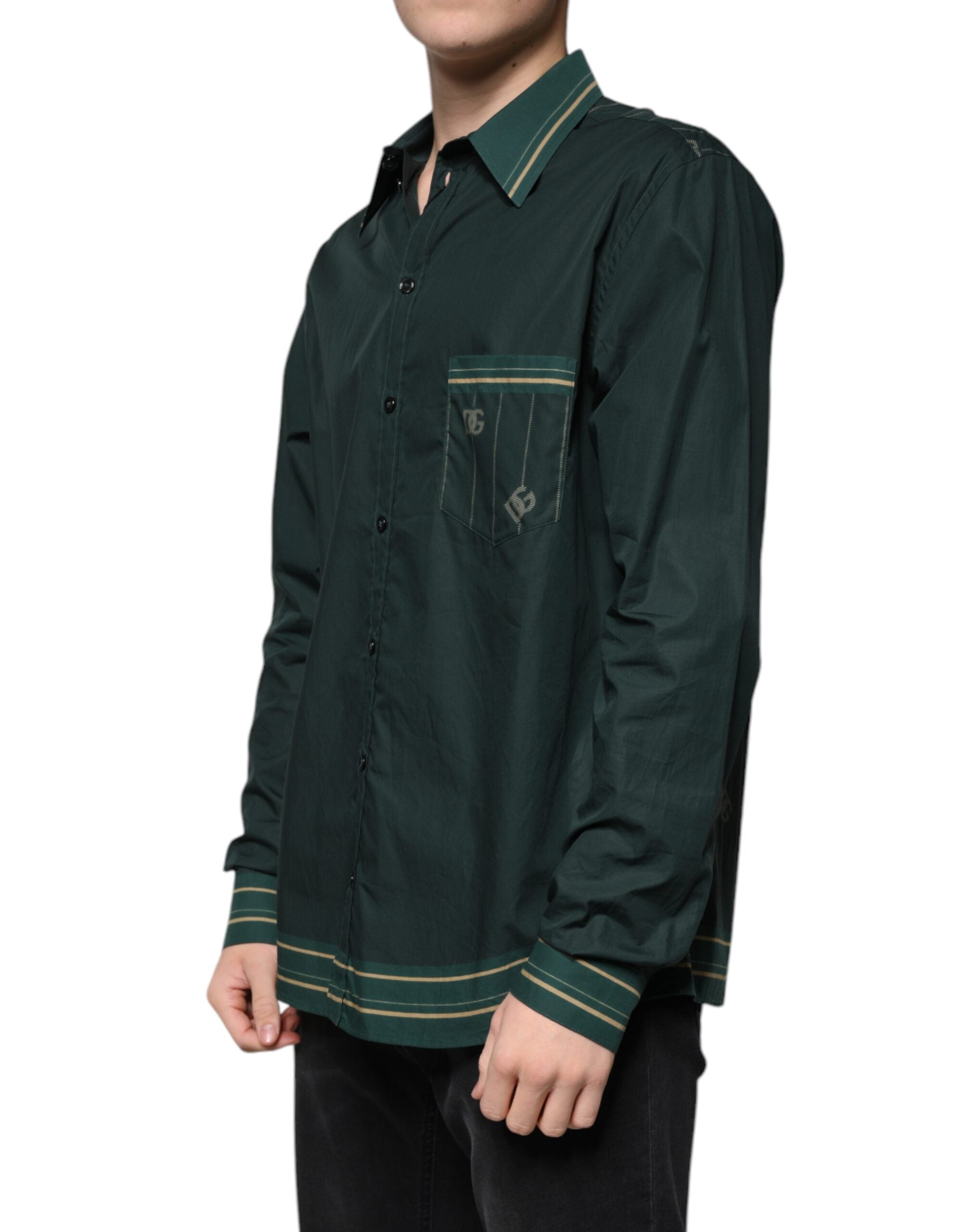 Green Logo Langarmhemd MARTINI Casual