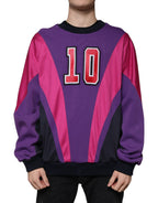 Mehrfarbiges Herren-Sweatshirt mit Rundhalsausschnitt