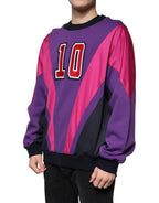 Mehrfarbiges Herren-Sweatshirt mit Rundhalsausschnitt