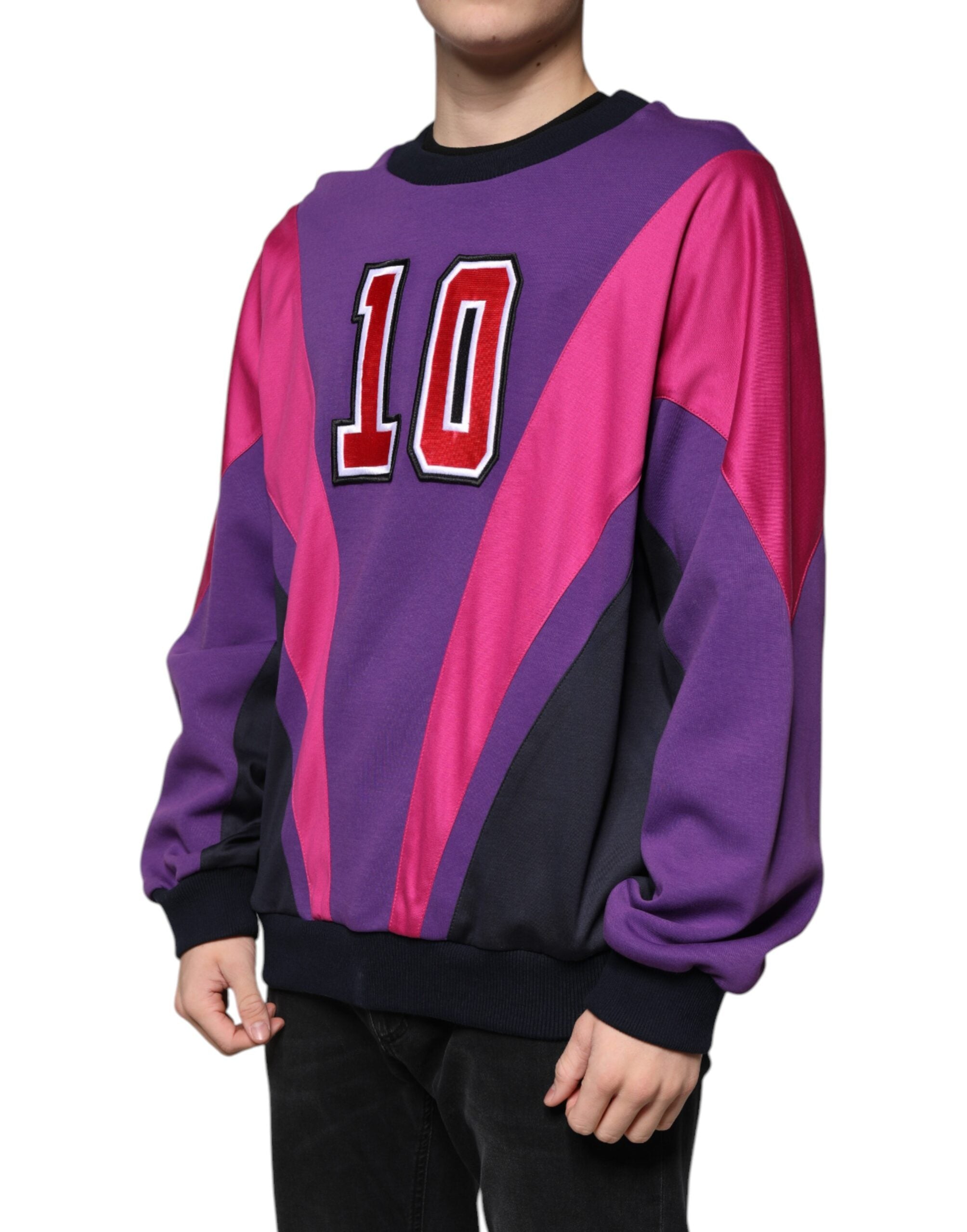 Mehrfarbiges Herren-Sweatshirt mit Rundhalsausschnitt
