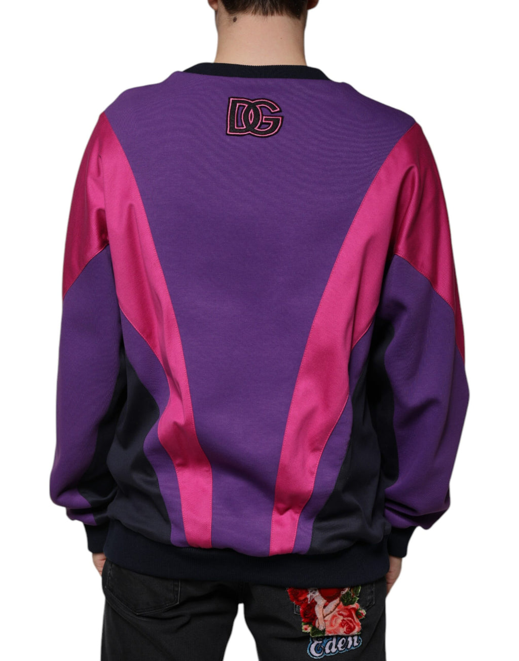 Mehrfarbiges Herren-Sweatshirt mit Rundhalsausschnitt
