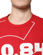 Herren-T-Shirt mit mehrfarbigem Logo aus Baumwolle und Rundhalsausschnitt