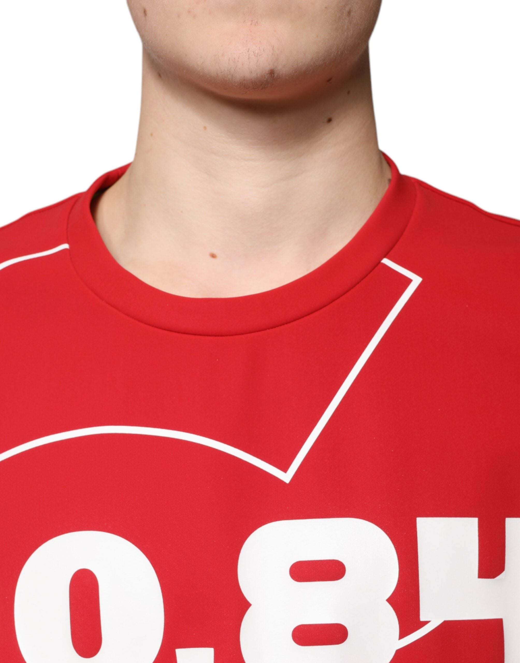 Herren-T-Shirt mit mehrfarbigem Logo aus Baumwolle und Rundhalsausschnitt
