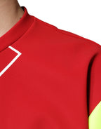 Herren-T-Shirt mit mehrfarbigem Logo aus Baumwolle und Rundhalsausschnitt