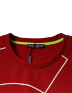 Herren-T-Shirt mit mehrfarbigem Logo aus Baumwolle und Rundhalsausschnitt