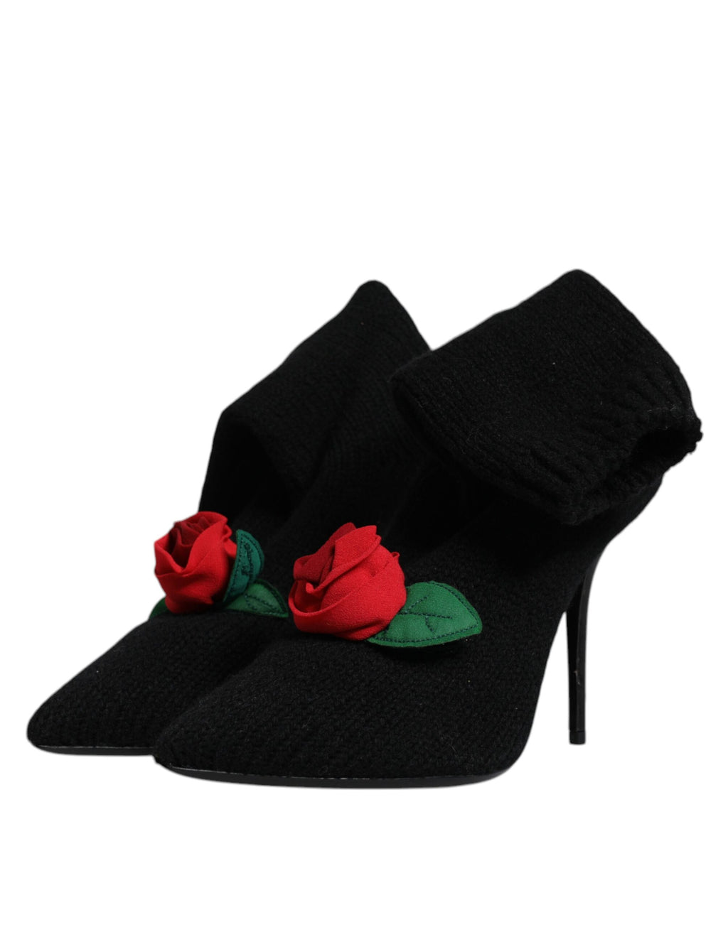 Schwarze Stiletto-Heels Mid-Calf Boots Schuhe