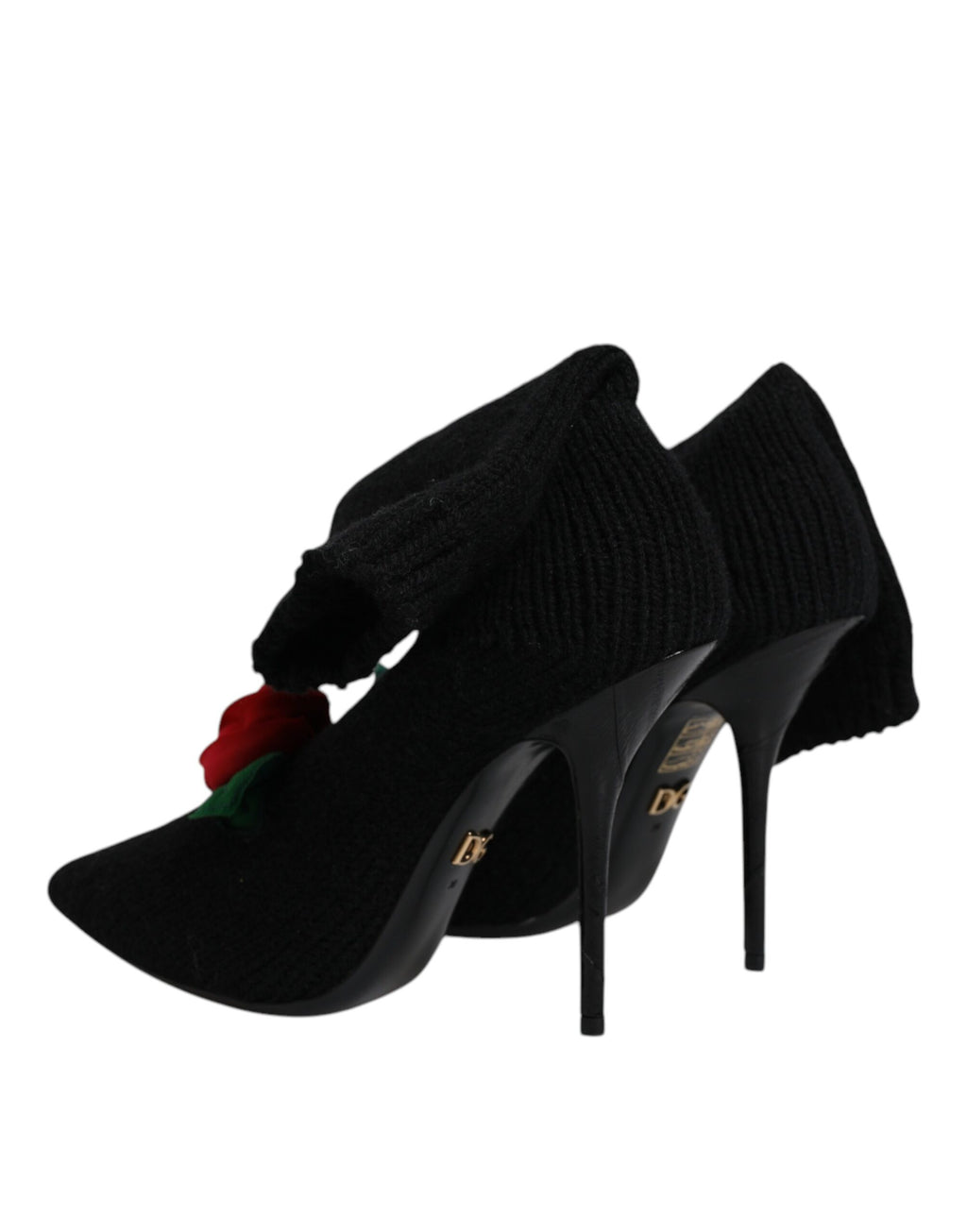 Schwarze Stiletto-Heels Mid-Calf Boots Schuhe