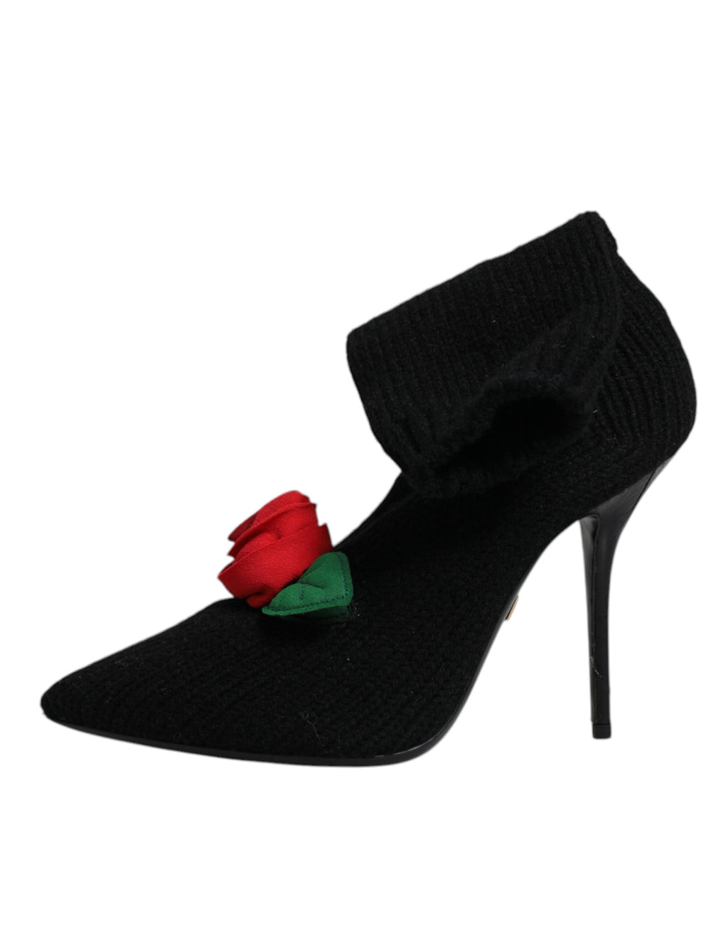 Schwarze Stiletto-Heels Mid-Calf Boots Schuhe