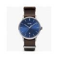 Braune Leder-Armbanduhr