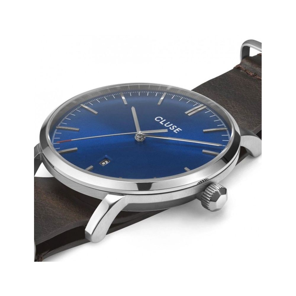 Braune Leder-Armbanduhr