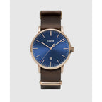 Braune Leder-Dresswatch