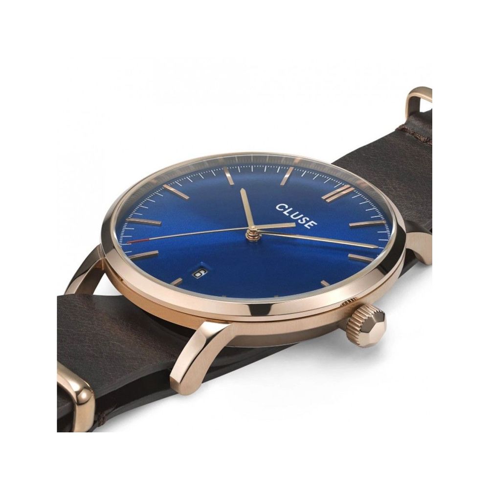 Braune Leder-Dresswatch