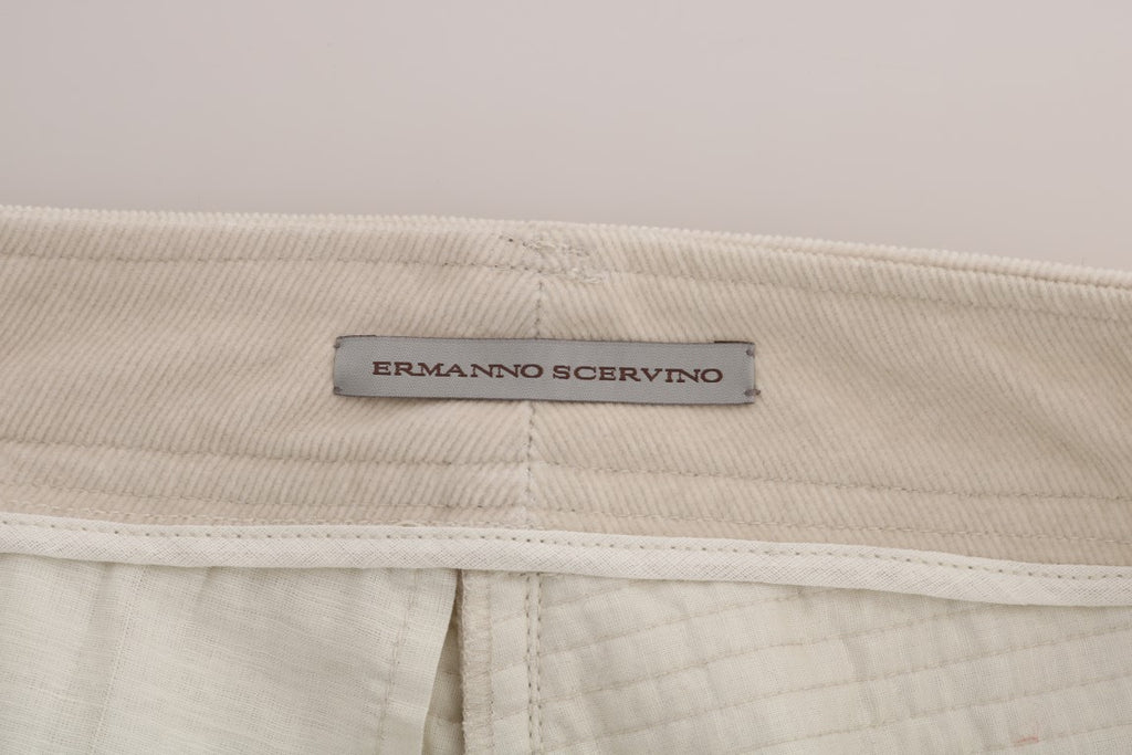 Beige Slim Jeans Cordhose Skinny