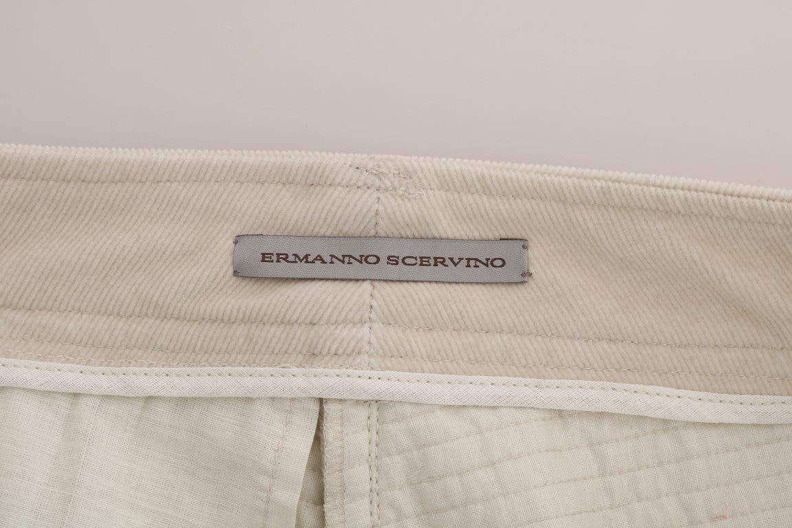 Beige Slim Jeans Cordhose Skinny