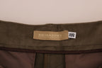 Bermudashorts aus braunem Samt