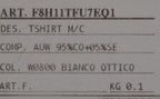 Weißes Baumwoll-Seiden-T-Shirt