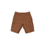 Bermudashorts aus braunem Leinen