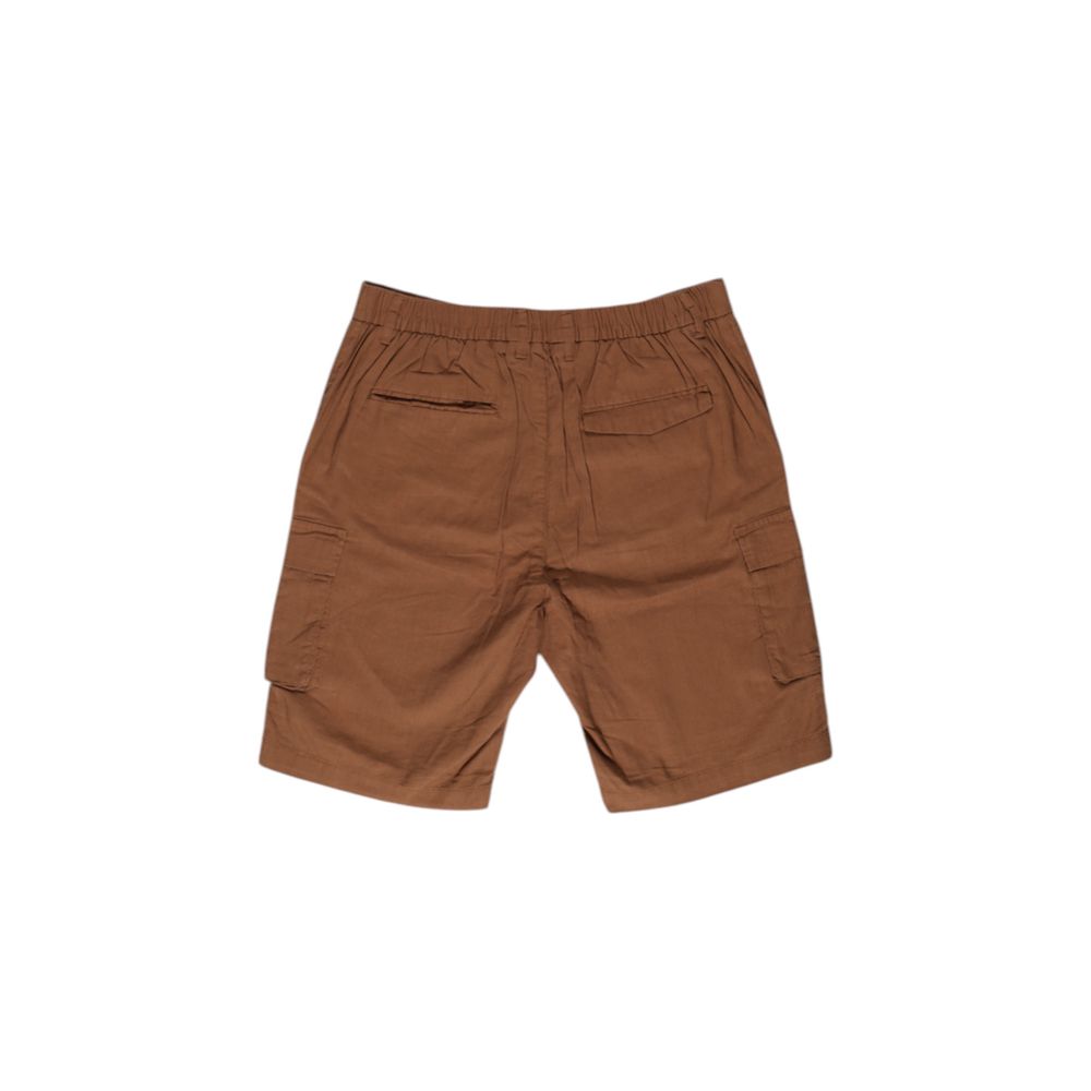 Bermudashorts aus braunem Leinen