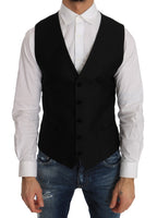 Gilet con stampa a pois neri