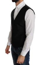 Gilet con stampa a pois neri