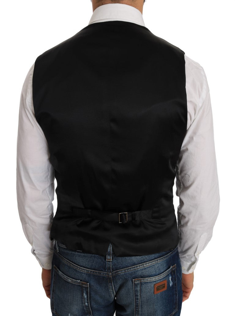 Gilet con stampa a pois neri