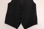Gilet con stampa a pois neri